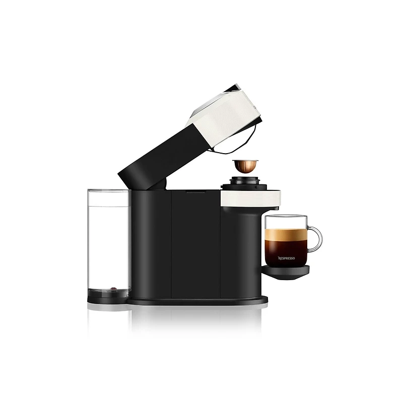 Machine à café et espresso Vertuo Next de Nespresso par De'Longhi, Blanc 7 formats de tasses