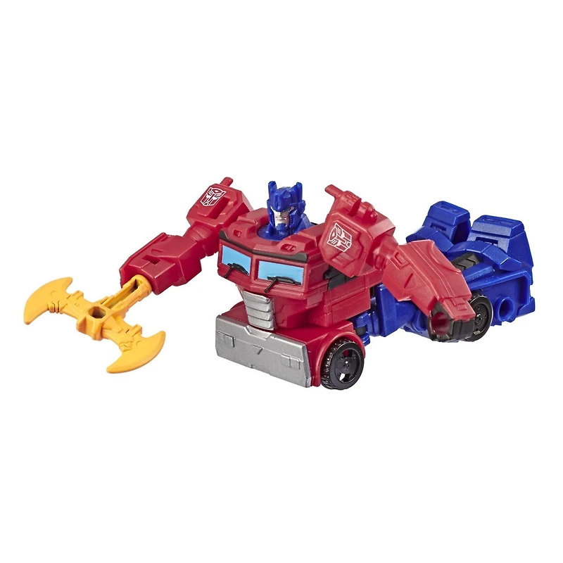 Transformers Bumblebee Cyberverse Adventures Action Attackers Scout Class Optimus Prime Action Figure, Energon Axe Attack Action Attack, 3.75-inch