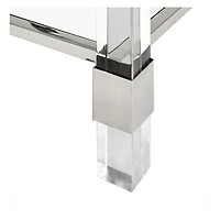 Benu Side Table in Silver