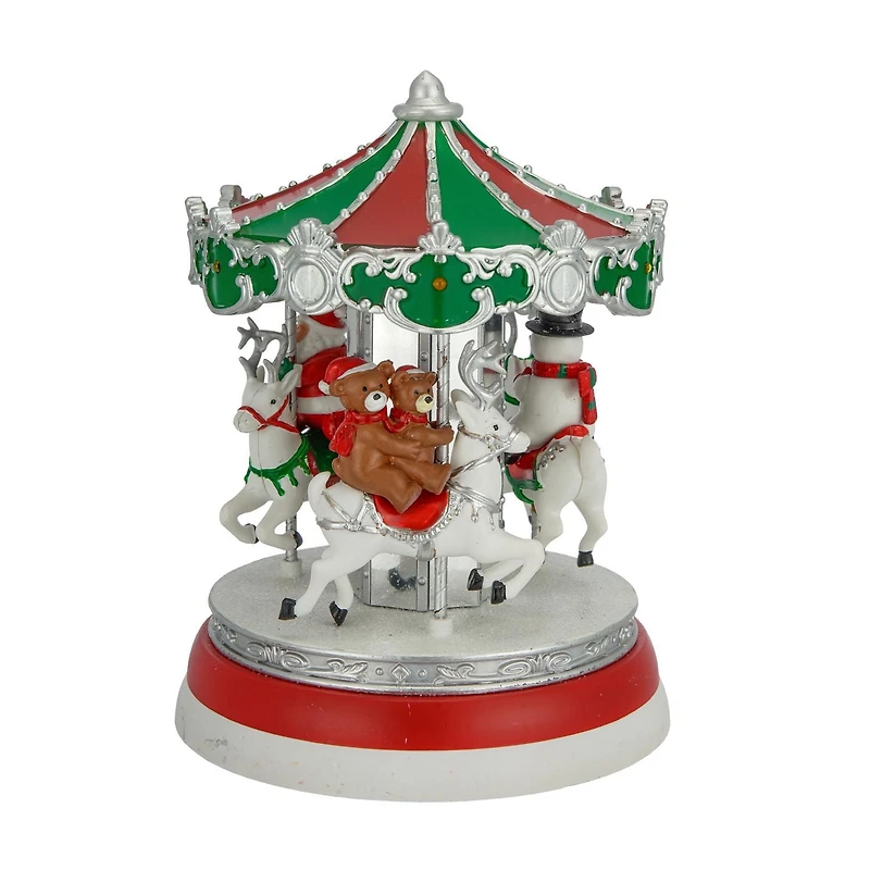 Holiday Time Animated Village Carousel LED lllumination