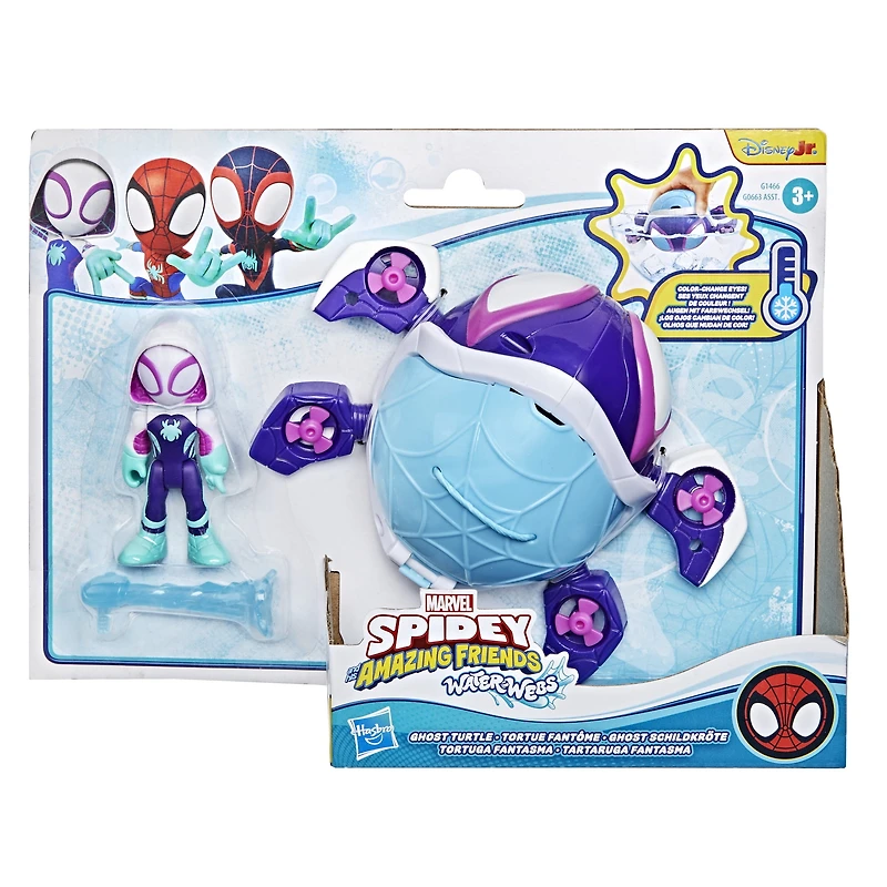 Marvel Spidey et ses Amis Extraordinaires Water-Webs Tortue fantôme, sous-marin jouet
