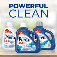 Purex 4 en 1 détergent à lessive liquid concentré, eau froide, 4,43 litres, 110 brassées 4,43 litres, 110 Brassées