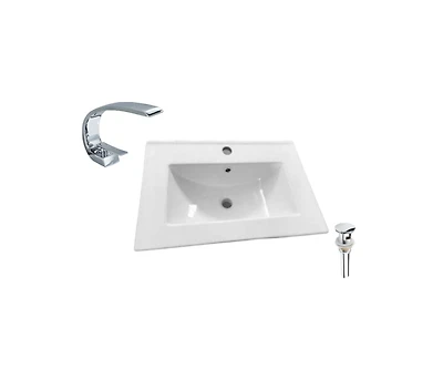 DROP Bath and Kitchen DR091411 Bathroom Vanity Top Set
