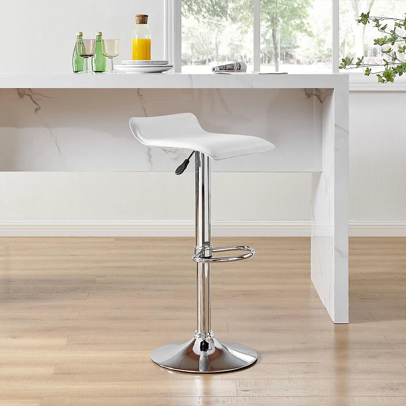 Hometrends Gaslift Swivel Barstool High Adjustable, Hometrends Gaslift Barstool
