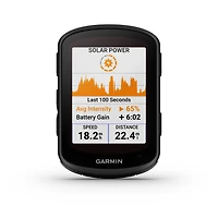 Garmin Edge® 840 Solar Performance 32GB GPS Vélo/Ordinateur de vélo avec cartographie - Appareil uniquement – Noir
