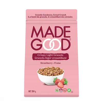 MadeGood Granola léger croustillant Fraise Sachet de 284 g 284 g
