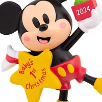 Hallmark Christmas Ornament (Disney Mickey Mouse Baby's First Christmas 2024)