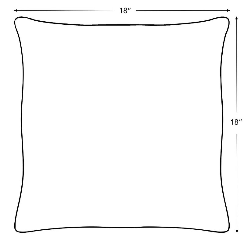 Oreiller décoratif mongole hometrends 18"x18"