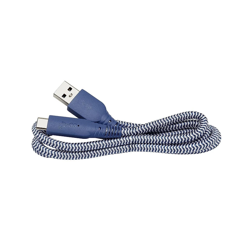 Câble de charge et de synchronisation USB-A vers USB-C 3.1 avec câble robuste tressé de 0,9 m (3 pi) blackweb