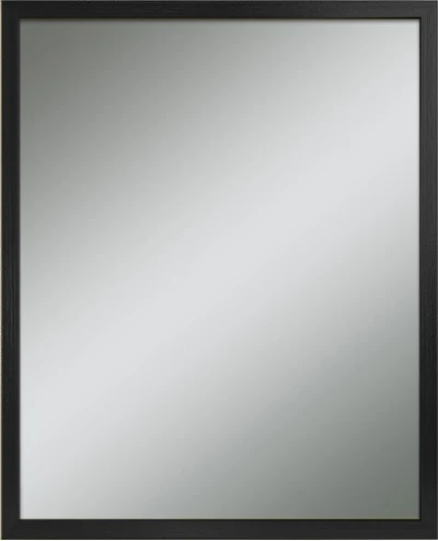 Hometrends Miroir Mural Ultima Brush, Miroir Rectangulaire, 16,50x19,50po, Noir Brossé