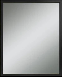 Hometrends Miroir Mural Ultima Brush, Miroir Rectangulaire, 16,50x19,50po, Noir Brossé