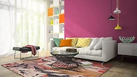 Outdoor Washable Seagrove Orange & Cream 7' x 9' Area Rug