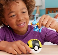 MEGA Pokemon Mudkip Building Toy Kit, Poseable Action Figure (31 Pieces) for Kids