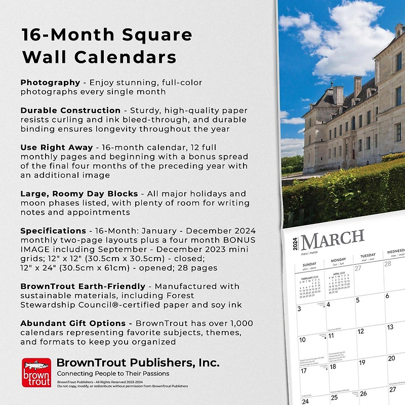 BrownTrout La France 2024 Mur Carré 30.48x60.96 CM, 9781975462734