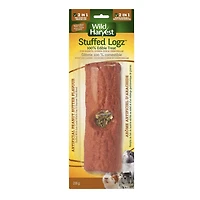 Wild Harvest Stuffed Logz Edible Treat For Rabbits Guinea Pigs And Chinchillas, Peanut Butter Flavour!