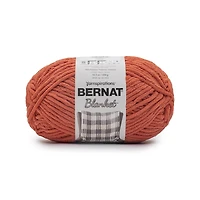 Bernat® Blanket™ #6 Super Bulky Polyester Yarn, Orange Leaf 10.5oz/300g, 220 Yards, Polyester #6 Super Bulky Yarn