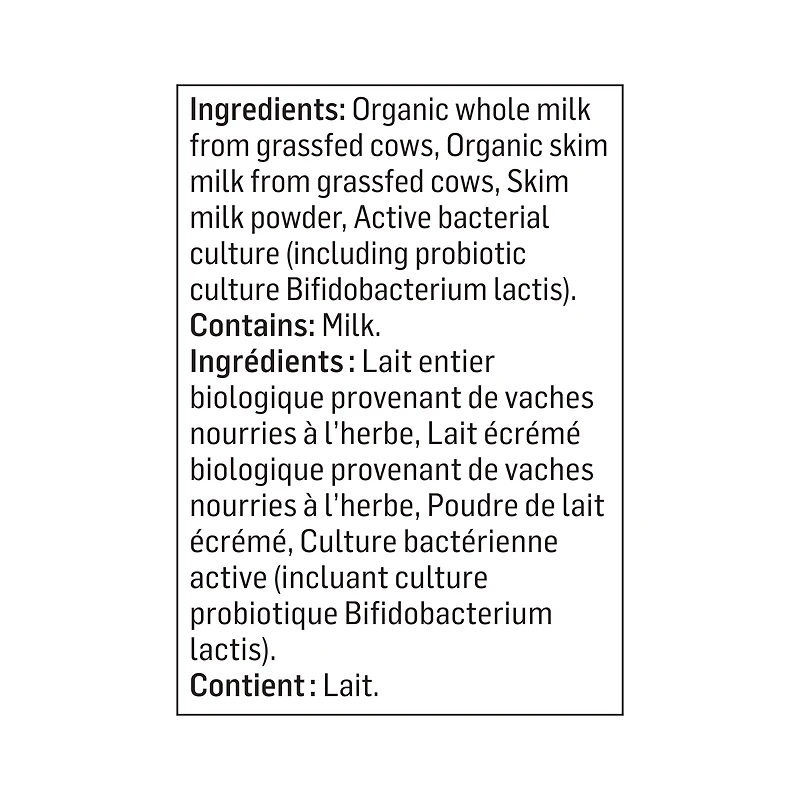 Olympic Yogourt Biologique nature 3,5 % 650g