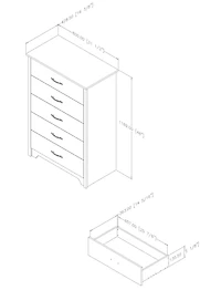 South Shore Fusion 5-Drawer Chest