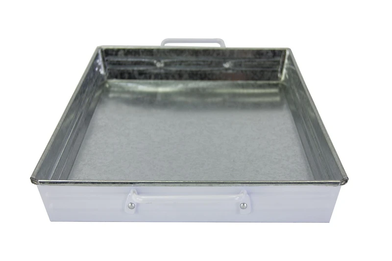 Accueil tendances plateau Rectangle en métal blanc,1 pièce