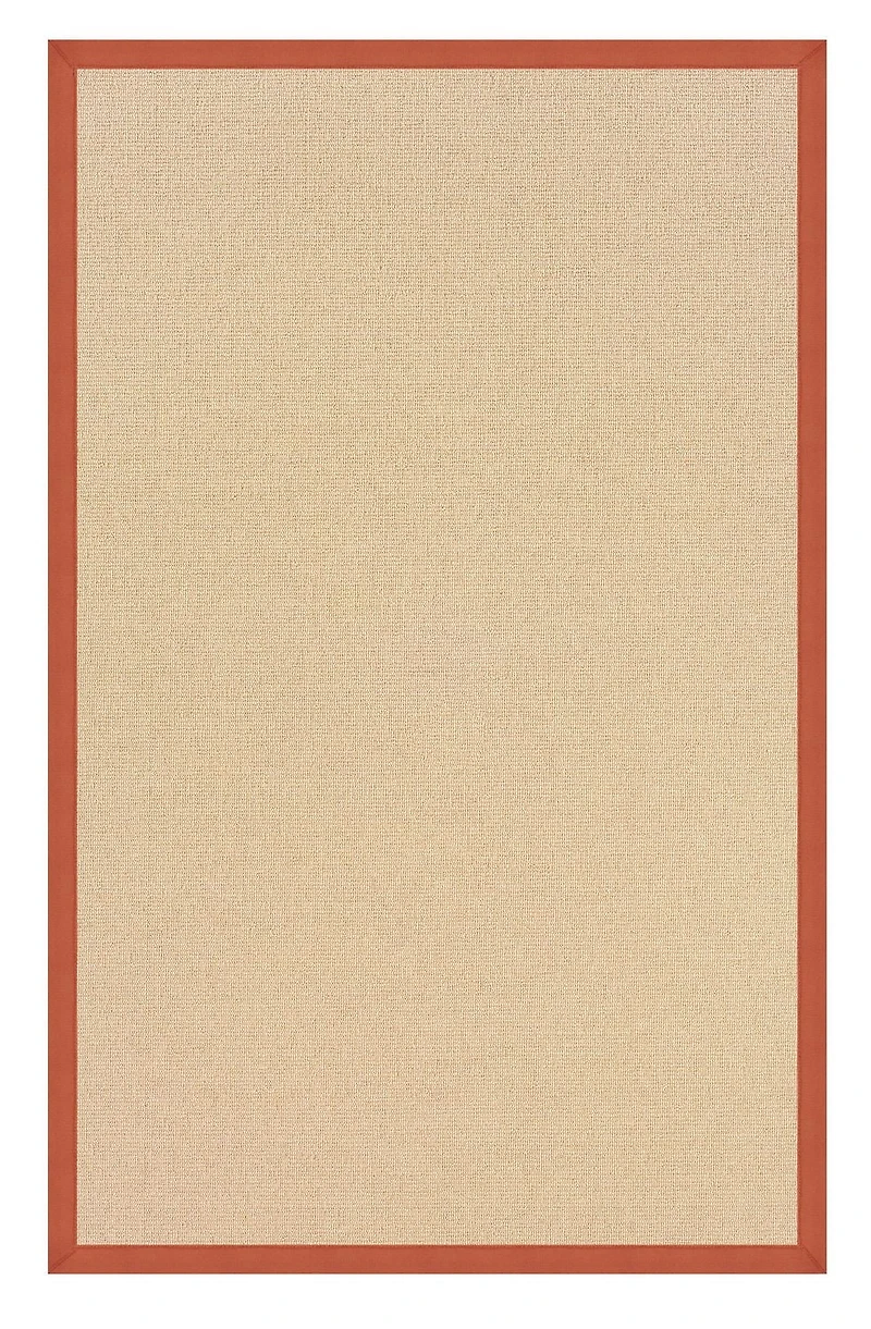 Tapis Athena naturel et orange brûlé 9 pi 10 po x 13 pi