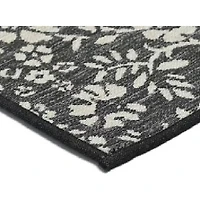 Tapis réversible d'intérieur et d'extérieur gris antidérapant de Home Décor Inc., 68 x 114 cm