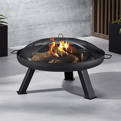 31.5 In. Round Steel Fire Pit