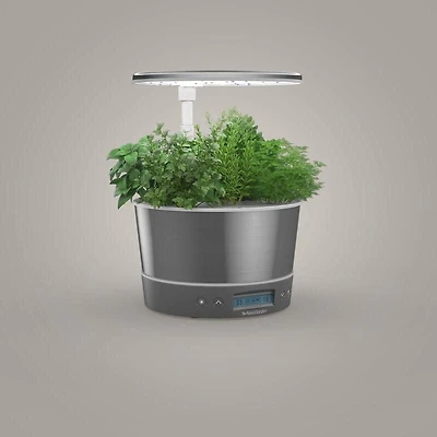 AeroGarden Harvest 360 Stainless Steel with Gourmet Herbs