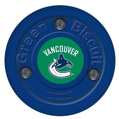 Green Biscuit Rondelle d'entraînement de l'équipe de la NHL - Canucks de Vancouver