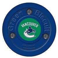 Green Biscuit NHL Team Training Puck - Vancouver Canucks