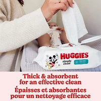 Huggies Simply Clean Fresh Scent Baby Wipes, 11 Flip-Top Packs (704 Wipes Total), 11 Packs | 704 Wipes Total
