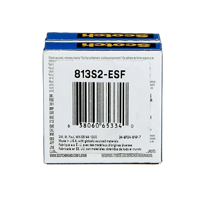 Scotch® Wall-Safe Tape 813S2-ESF-RP6, 2/Pack