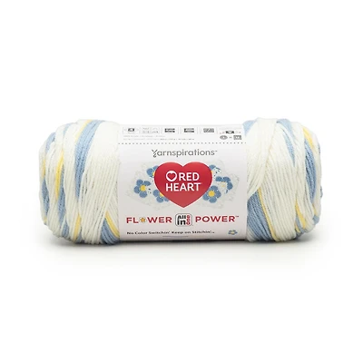 Red Heart® All In One Flower Power™ Fil acrylique peigné n° 4 (moyen), 8,8 oz/250 g, 417 yards