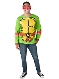 Teenage Mutant Ninja Turtles Classic Raphael Costume Top and Mask for Adults by Rubies, Men's