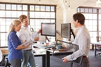 3M™ Dual Arm Monitor Stand MA265S, Silver, Adjustable