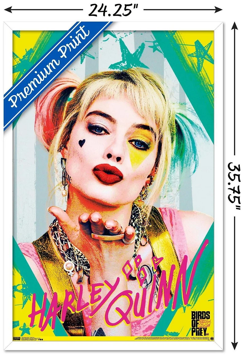 DC Comics Movie - Birds of Prey - Harley Quinn - Kiss Wall Poster, 22.375" x 34"