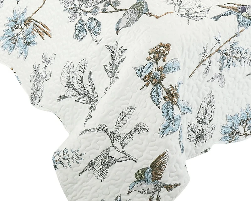 Marina Decoration Couvre-lit imprimé riche, couvre-lit ultra doux pour l'été, ensemble de literie avec taie d'oreiller matelassée