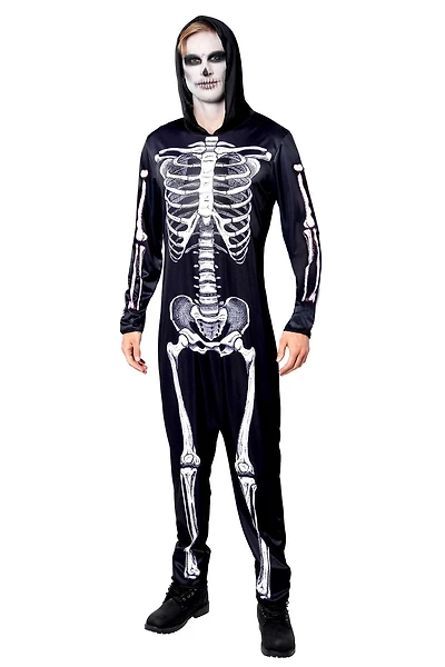 PARTYHOLIC SKELETON JUMPSUIT COSTUME