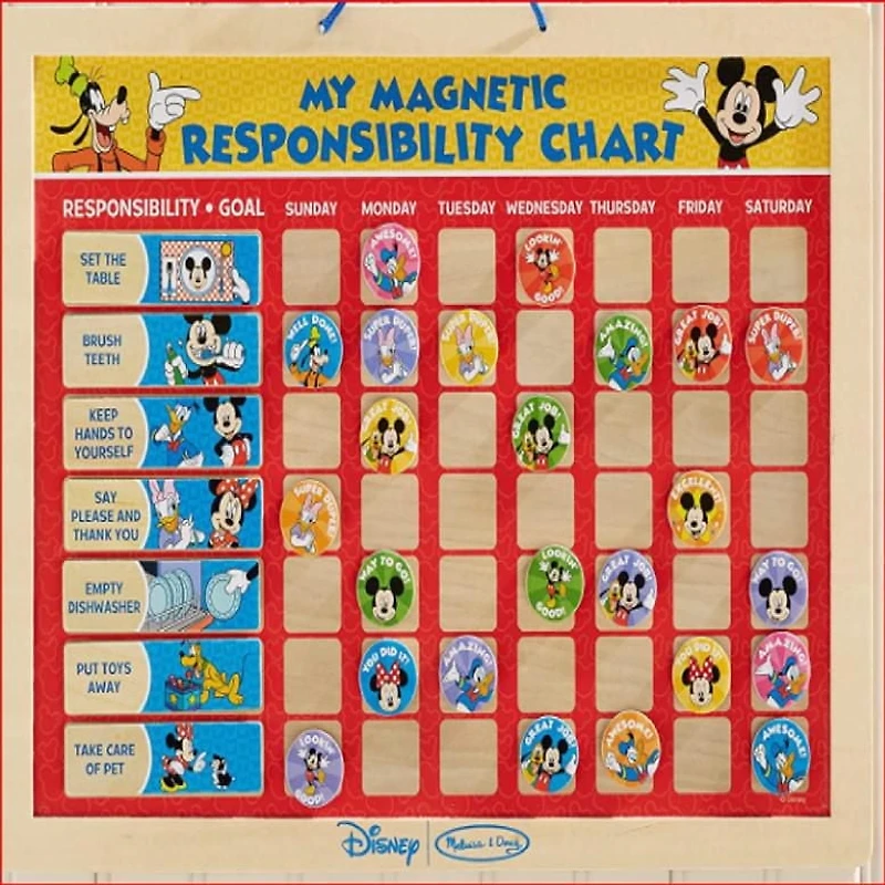 Mon tableau de responsabilités magnétique Disney Mickey Mouse de Melissa & Doug
