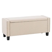 CorLiving Boston Storage Fabric Ottoman
