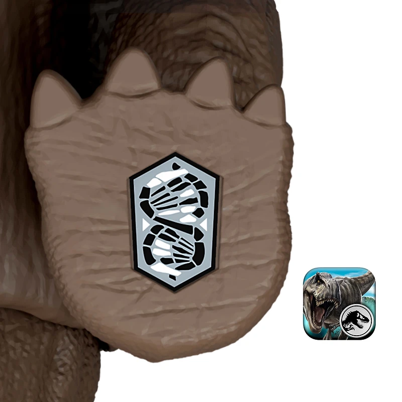 Jurassic World Rebirth Gigantic Thrashers Eotriceratops Dinosaur Figure Toy, Tail Activated Attack