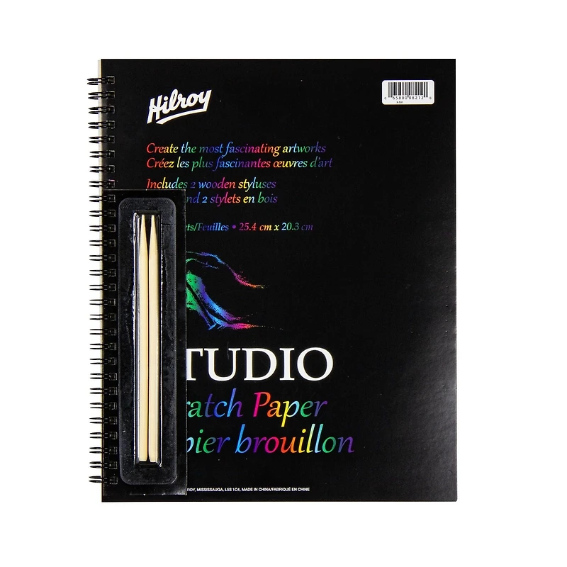 Hilroy Studio Scratch Paper Book, Scratch Paper