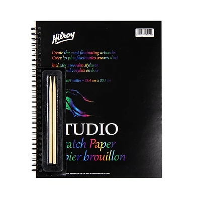 Carnet de papier à gratter Hilroy Studio Papier à gratter