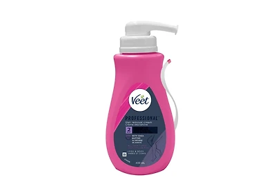 VEET® Professional, Crème dépilatoire, Conçue pour éliminer les poils les plus durs, Convient pour tout type de peau, Jambes de corps, 400mL 400mL