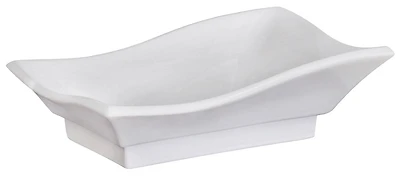 American Imaginations -in. W Above Counter White Bathroom Vessel Sink For 1 Hole Center Drilling AI