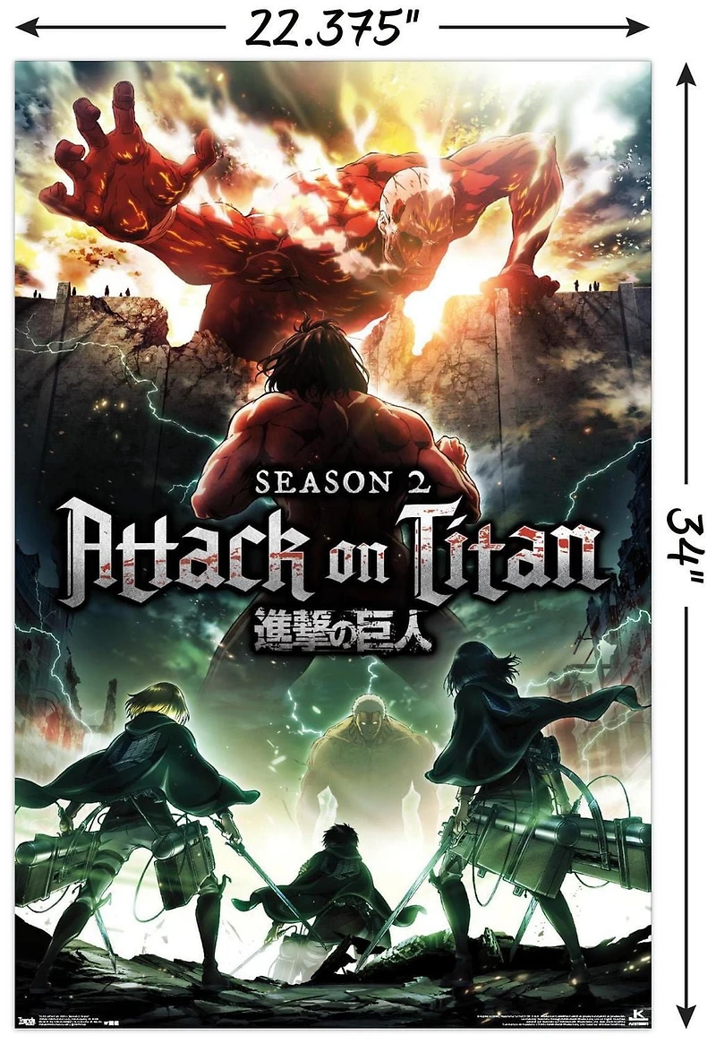 Attack on Titan - Season 2 Teaser One Sheet Wall Poster