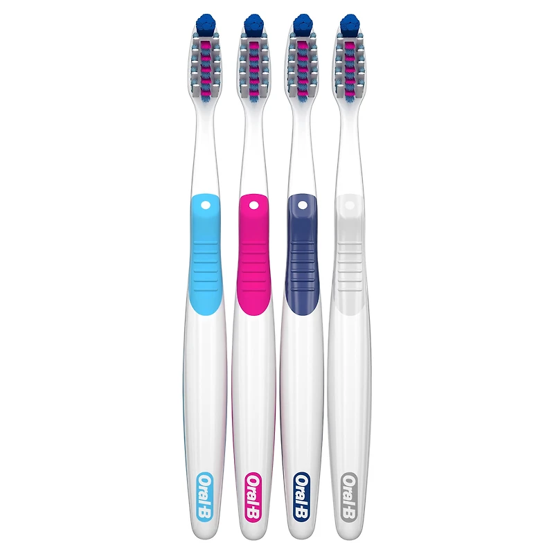 Brosse à dents Oral-B Pro-Santé Pénètre profondément souple, 4 unités