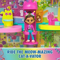 Gabby's Dollhouse, Maison festive aux couleurs de l'arc-en-ciel avec 15 éléments, figurines, meubles de maison de poupée et 10 effets sonores, jouets pour filles et garçons à partir de 3 ans