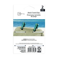 MS BEACH TOWEL CLIP - PALM LEAF DESIGN
