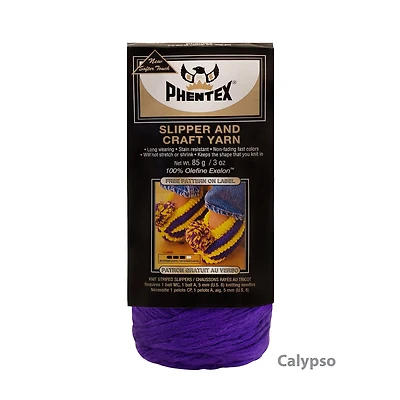 Phentex® Slipper and Craft Yarn, Olefin #4 Medium, 3oz/85g, 164 Yards
