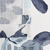 Rideau de douche en tissu texturé à motif botanique pastel Rideau de douche en tissu